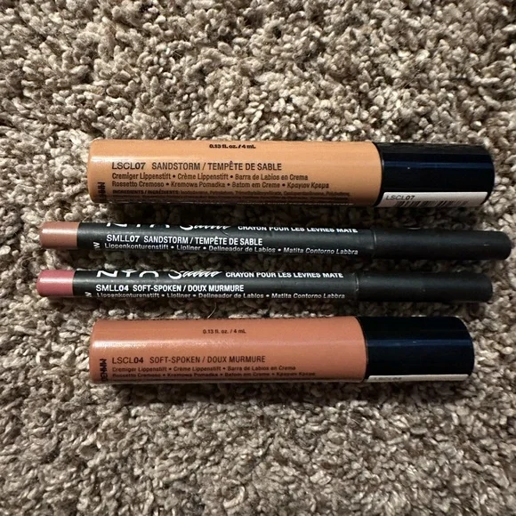 NYX Liquid Suede Lipstick & Matte Lip Liner Bundle - Picture 2 of 2